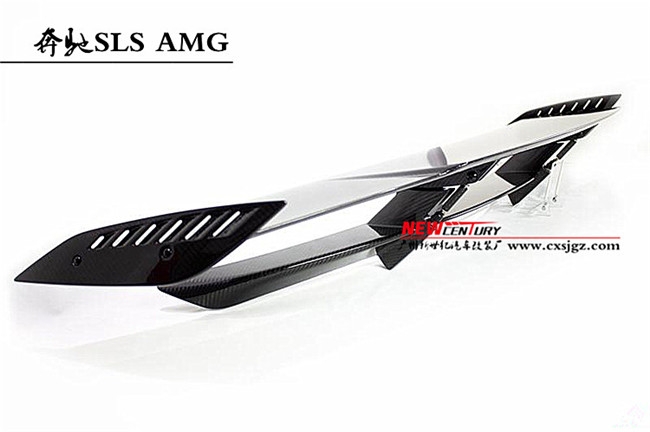 奔馳SLS AMG碳纖維尾翼 奔馳R197改裝Renntech定風(fēng)翼 側(cè)裙下護(hù)板