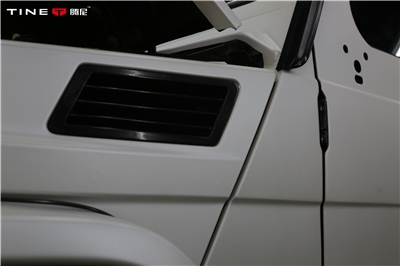 奔馳W463 G55AMG 全車改色貼膜PWF電光金屬白