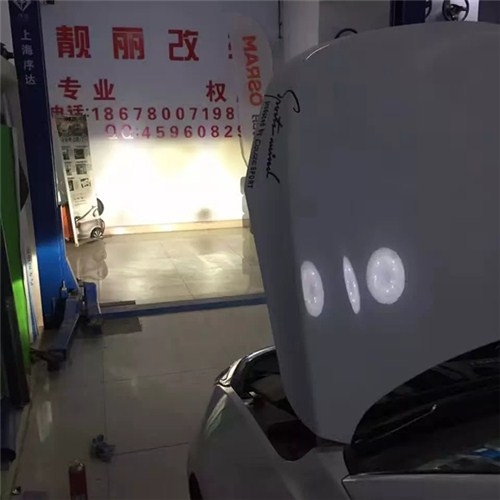 濰坊科魯茲改裝車燈加大黃蜂天使眼