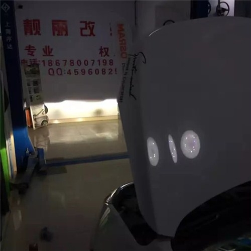 濰坊科魯茲改裝車燈加大黃蜂天使眼
