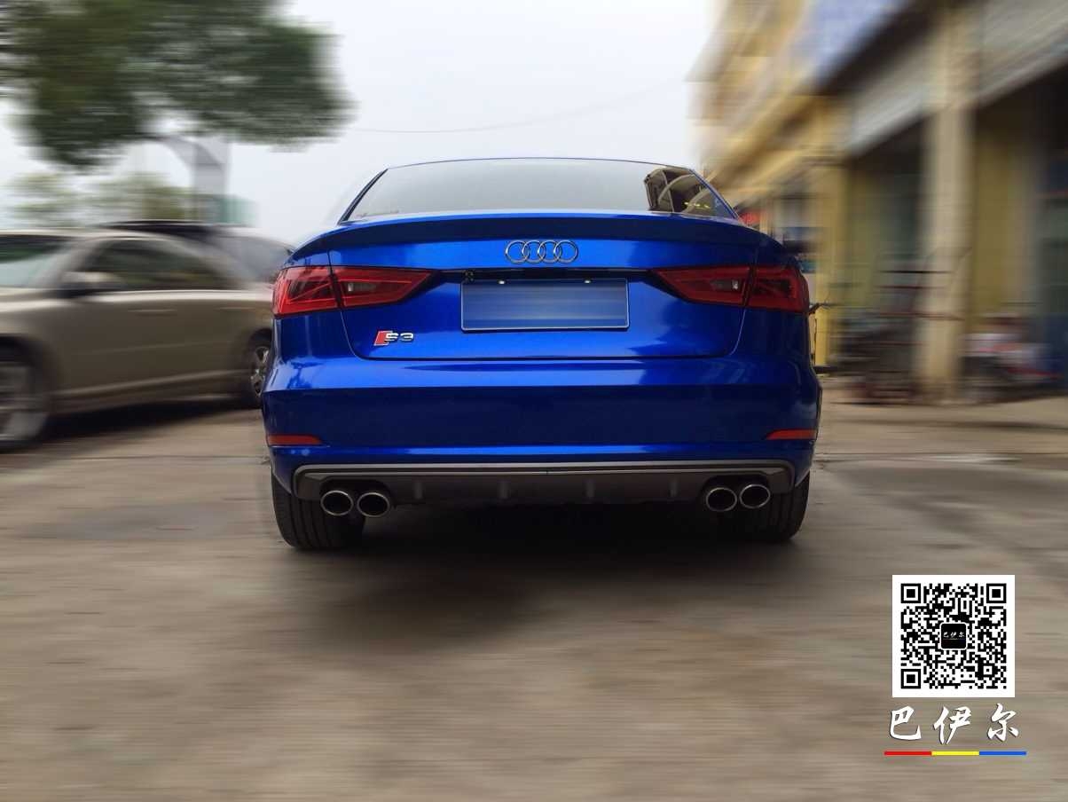 奧迪S3整車改色貼膜極光爵士藍(lán)