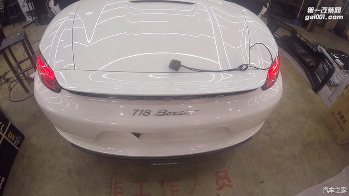 北京首輛新提718-Boxster加裝倒車影像!貼隱形車衣,加秒表!
