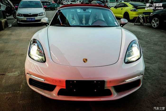 北京首輛新提718-Boxster加裝倒車影像!貼隱形車衣,加秒表!