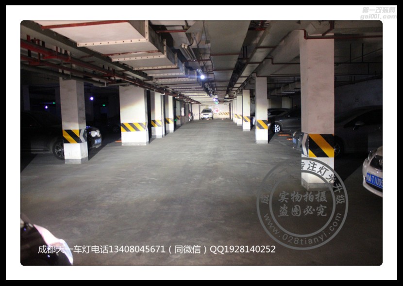 成都雪佛蘭創(chuàng)酷改車(chē)燈改裝歐司朗氙氣燈海拉雙光透鏡