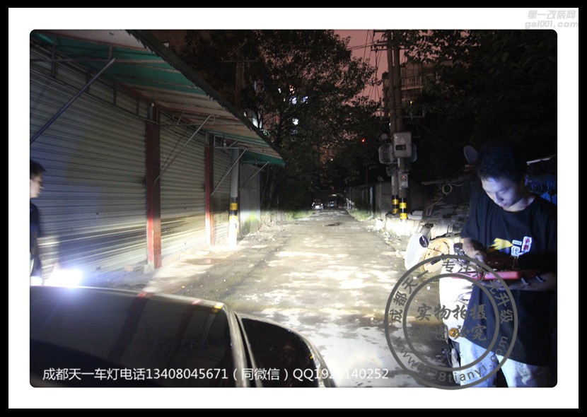 成都大眾途銳改車(chē)燈改裝歐司朗氙氣燈海拉雙光透鏡日行燈