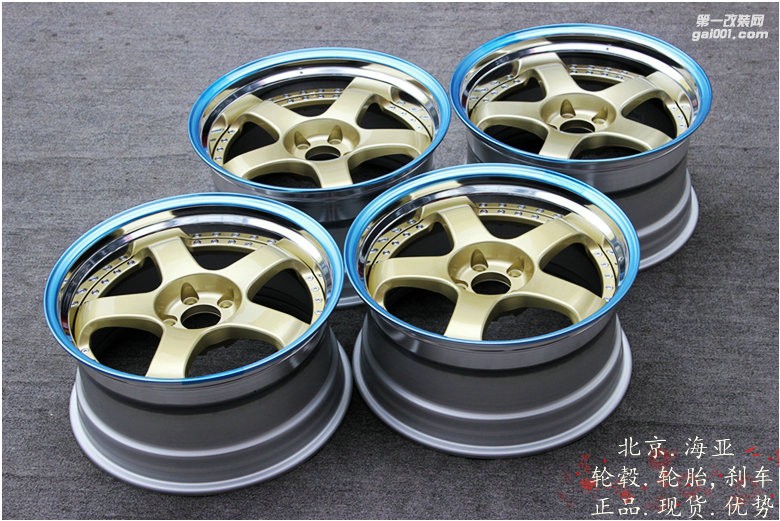 海亞：SSR SP1 定制金色 19寸 9.5/10.5 銳志低趴 可定制其它顏色 日本SSR SP1三片鍛造輪轂
