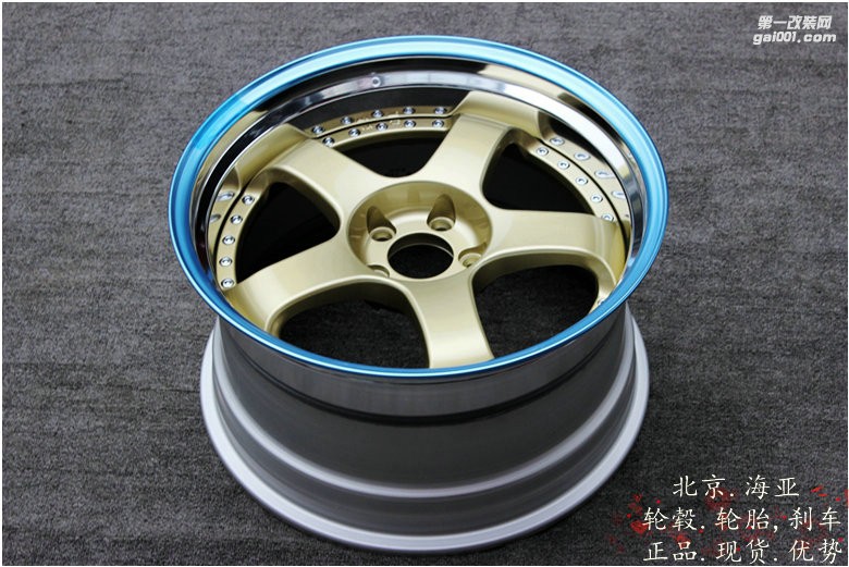 海亞：SSR SP1 定制金色 19寸 9.5/10.5 銳志低趴 可定制其它顏色 日本SSR SP1三片鍛造輪轂