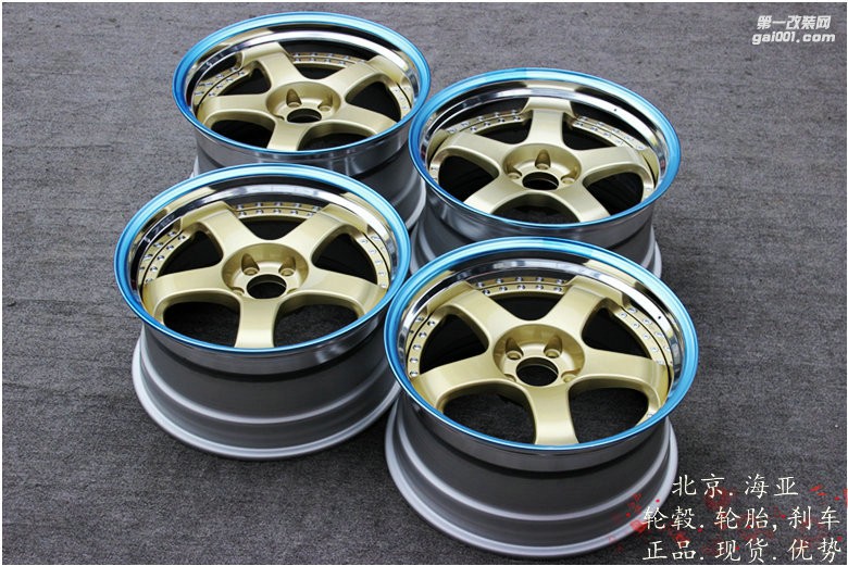 海亞：SSR SP1 定制金色 19寸 9.5/10.5 銳志低趴 可定制其它顏色 日本SSR SP1三片鍛造輪轂