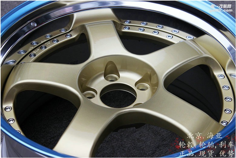 海亞：SSR SP1 定制金色 19寸 9.5/10.5 銳志低趴 可定制其它顏色 日本SSR SP1三片鍛造輪轂