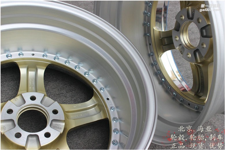 海亞：SSR SP1 定制金色 19寸 9.5/10.5 銳志低趴 可定制其它顏色 日本SSR SP1三片鍛造輪轂