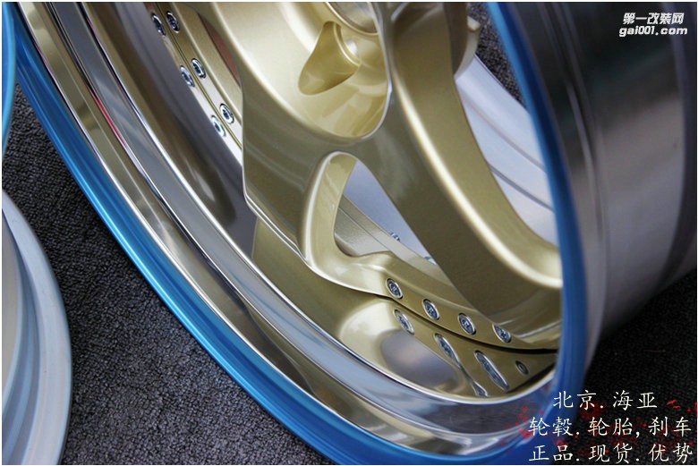 海亞：SSR SP1 定制金色 19寸 9.5/10.5 銳志低趴 可定制其它顏色 日本SSR SP1三片鍛造輪轂