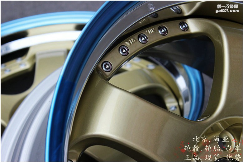 海亞：SSR SP1 定制金色 19寸 9.5/10.5 銳志低趴 可定制其它顏色 日本SSR SP1三片鍛造輪轂