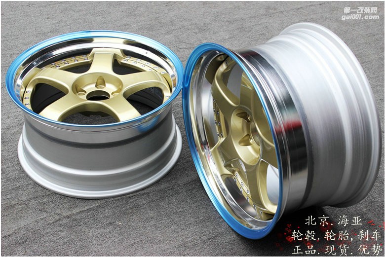 海亞：SSR SP1 定制金色 19寸 9.5/10.5 銳志低趴 可定制其它顏色 日本SSR SP1三片鍛造輪轂