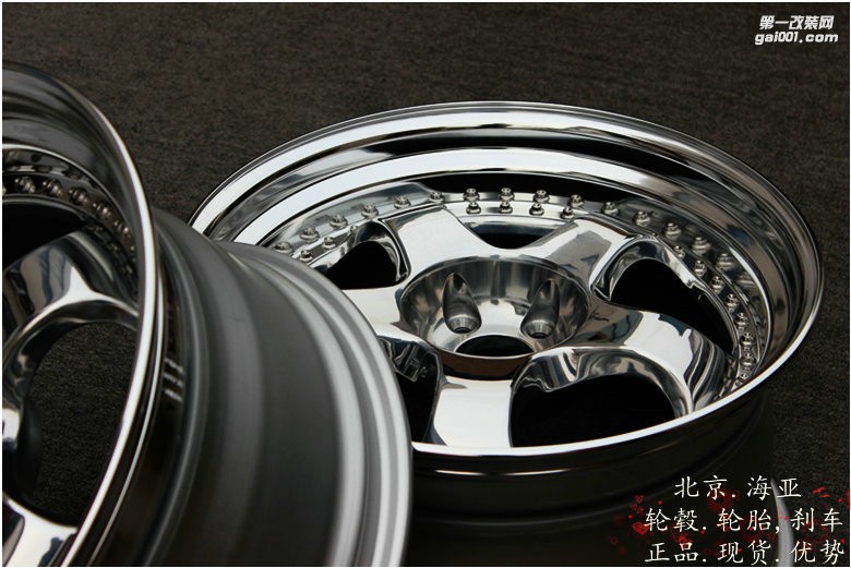 海亞：日本 WORK S13P 三片鍛造輪轂 19寸 5X112 BBF電鍍 9.5J10.5J 奔馳奧迪大眾低趴氣動絞牙避震現(xiàn)貨供應(yīng)