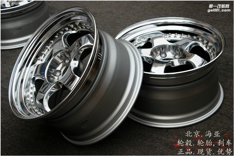 海亞：日本 WORK S13P 三片鍛造輪轂 19寸 5X112 BBF電鍍 9.5J10.5J 奔馳奧迪大眾低趴氣動絞牙避震現(xiàn)貨供應(yīng)