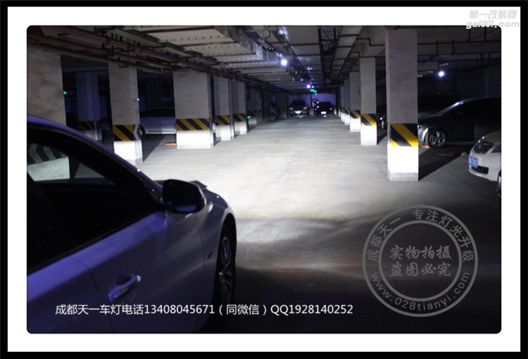 成都英菲尼迪Q50L改車(chē)燈改裝Q5海拉雙光透鏡歐司朗氙氣燈日行燈