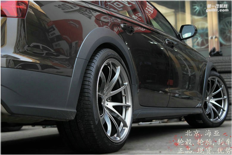 海亚：奥迪A6allroad A6旅行车改装日本RAYS G25 20寸锻造轮毂 倍耐力Pzero轮胎