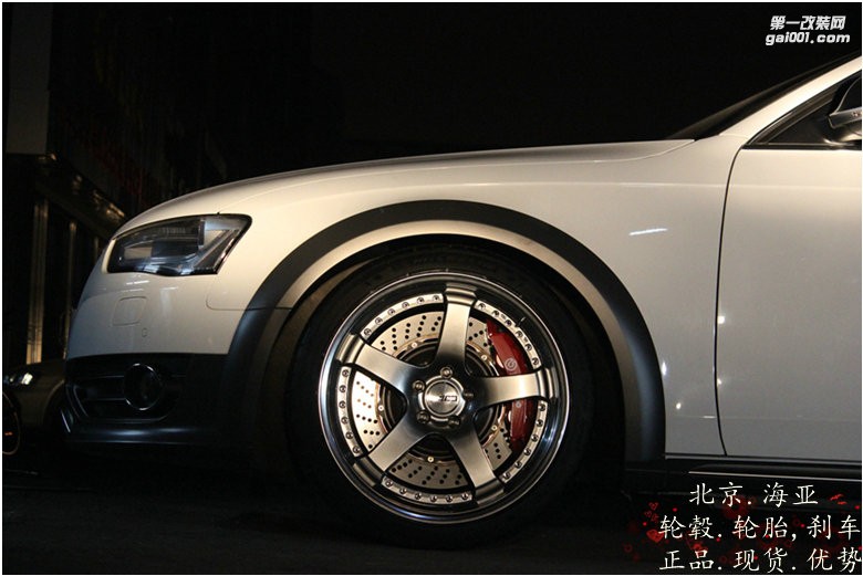 海亞：奧迪A4allroad 改裝日本 SSR SP4 19寸三片鍛造輪轂  姿態(tài)低趴19X9.5/19X10.5J