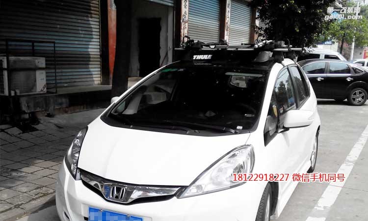新老三代飛度拓樂行李箱單車架行李架安裝全視角