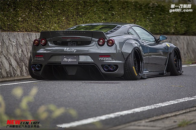 法拉利F430改裝日本LB PERFORMANCE寬體葉子板套件 前后唇尾翼