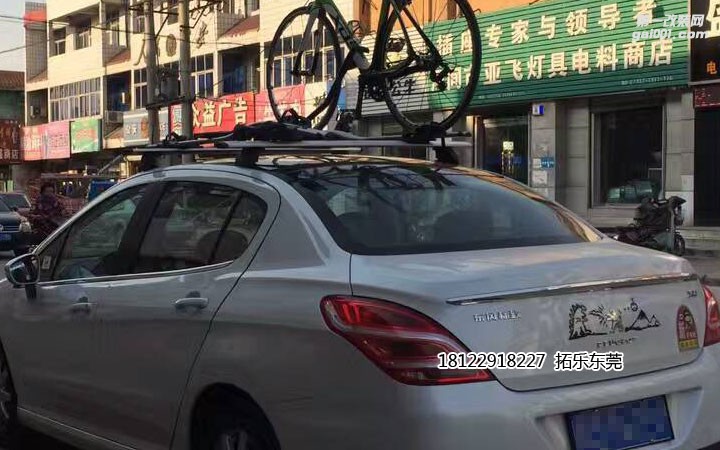 東風(fēng)標(biāo)致308怒改拓樂翼桿行李架-打孔方案附圖