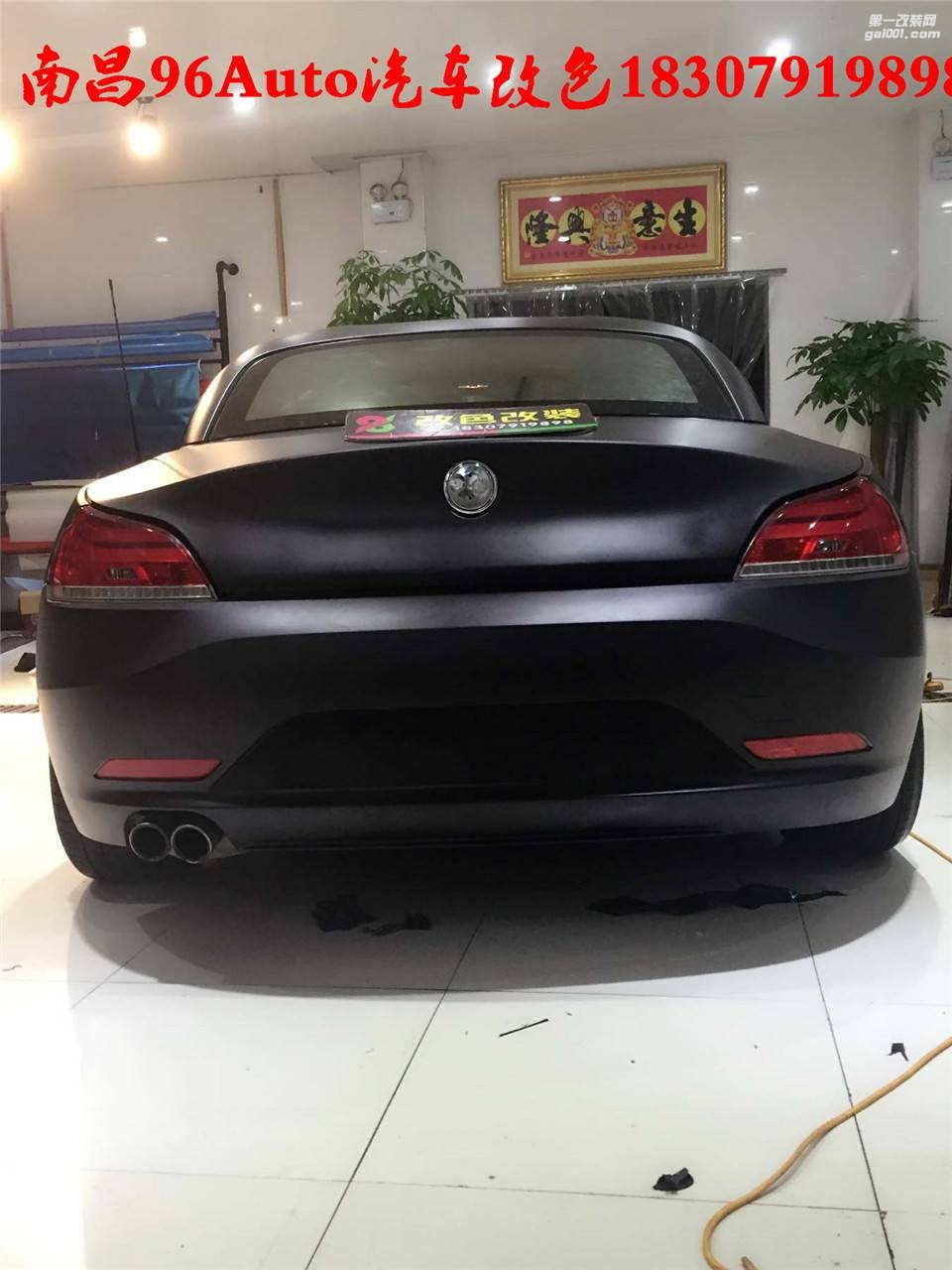 南昌96Auto汽車貼膜 寶馬Z4 亞光黑 美國(guó)艾麗