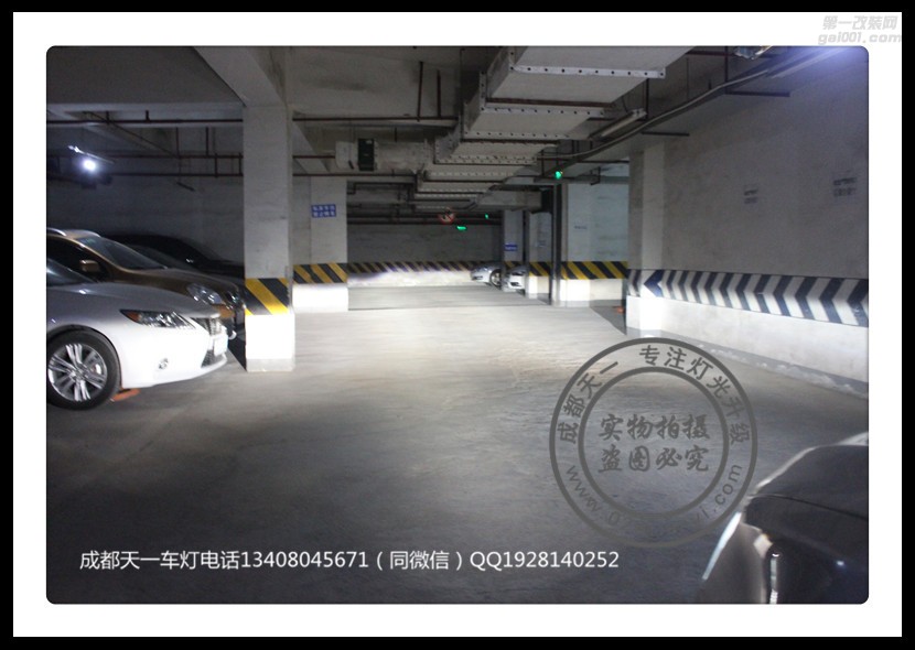 成都奧迪Q3改車燈改裝海拉雙光透鏡LED日行燈成都天一車燈
