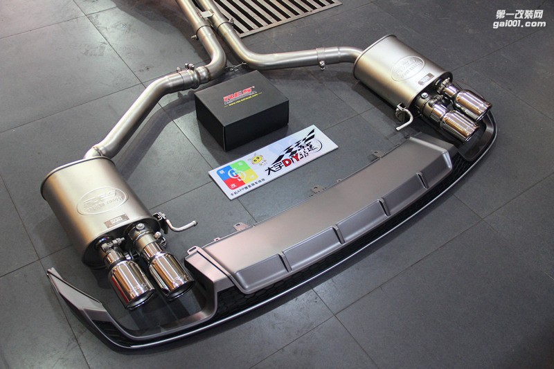 奧迪A6L 3.0T 改裝升級(jí)RES中尾段閥門排氣+S6后唇