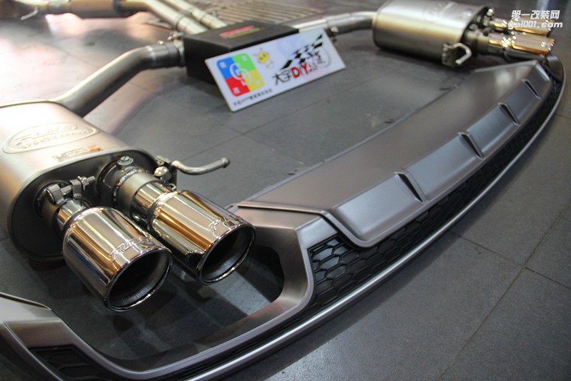 奧迪A6L 3.0T 改裝升級(jí)RES中尾段閥門排氣+S6后唇