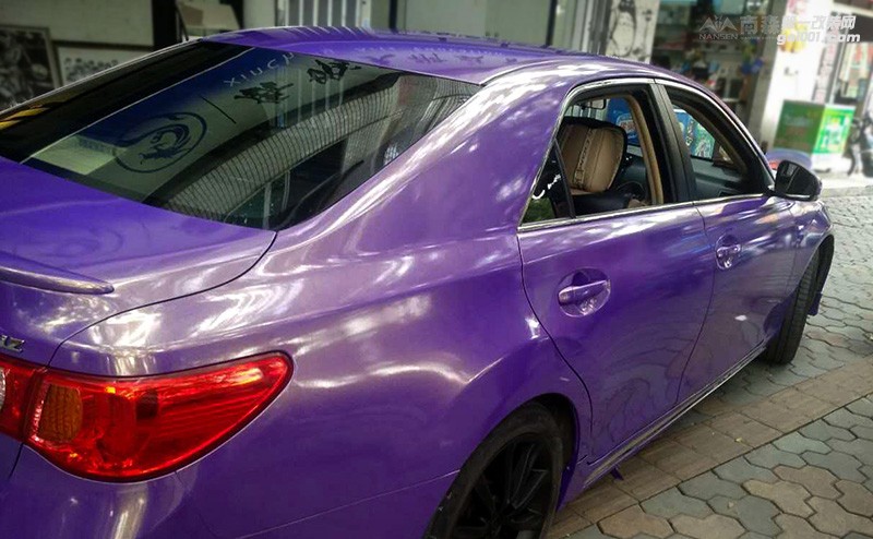 豐田銳志車身改色案例-金鉆紫 南森汽車改色出品