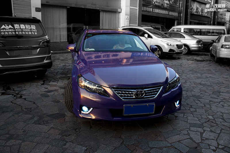 豐田銳志車身改色案例-金鉆紫 南森汽車改色出品