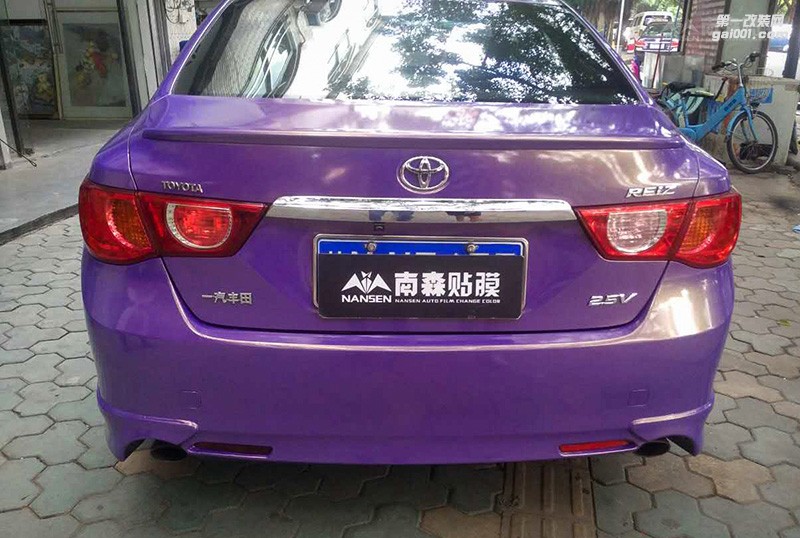 豐田銳志車身改色案例-金鉆紫 南森汽車改色出品