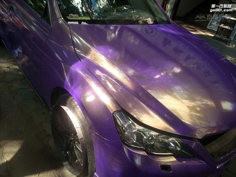 豐田銳志車身改色案例-金鉆紫 南森汽車改色出品