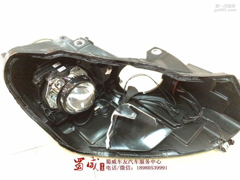 成都改燈哪家好，成都高爾夫改燈哪里好，成都高爾夫GTI 升級超級海拉五雙光透鏡！