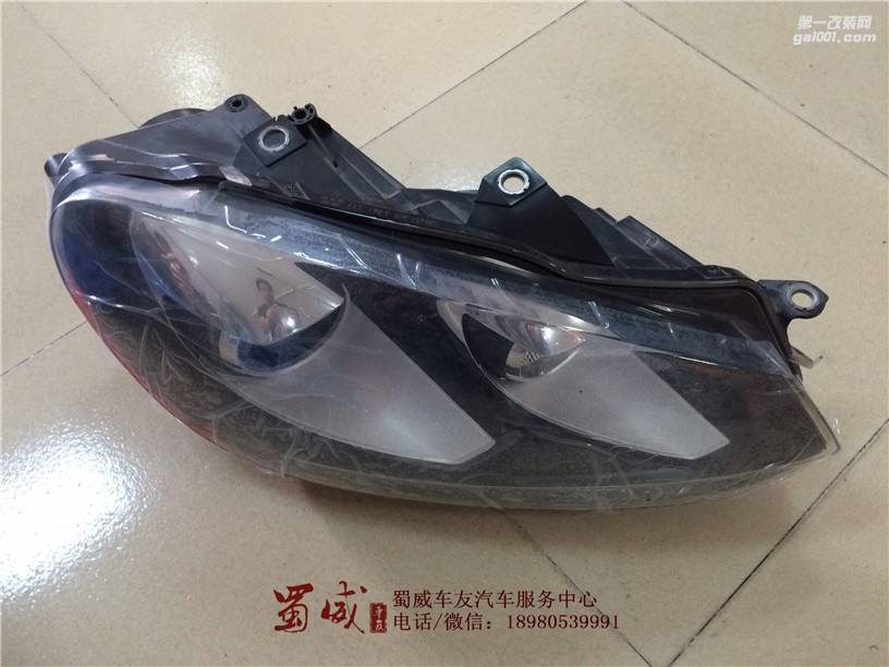 成都改燈哪家好，成都高爾夫改燈哪里好，成都高爾夫GTI 升級超級海拉五雙光透鏡！