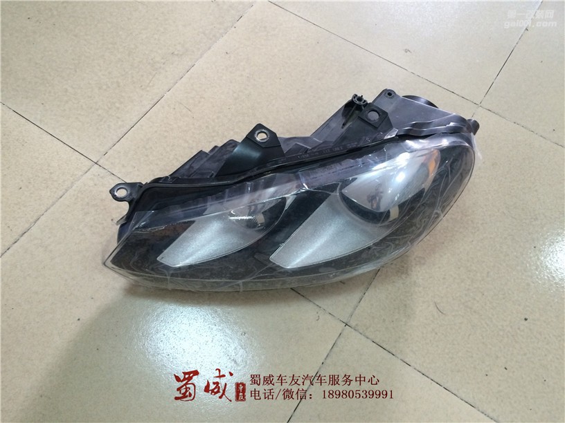 成都改燈哪家好，成都高爾夫改燈哪里好，成都高爾夫GTI 升級超級海拉五雙光透鏡！