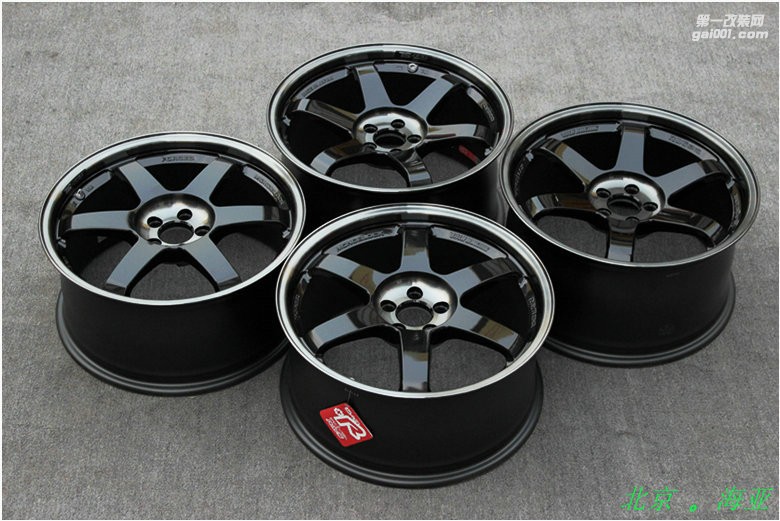 海亞：RAYS TE37SL 5X100 18X8.5 18X9.5 ET45 PW黑色銀標 86/BRZ 現(xiàn)貨供應