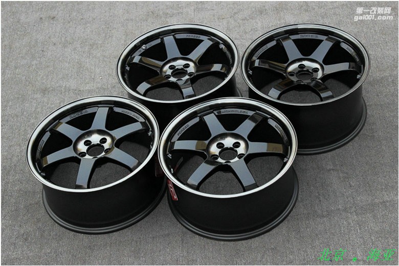 海亞：RAYS TE37SL 5X100 18X8.5 18X9.5 ET45 PW黑色銀標 86/BRZ 現(xiàn)貨供應