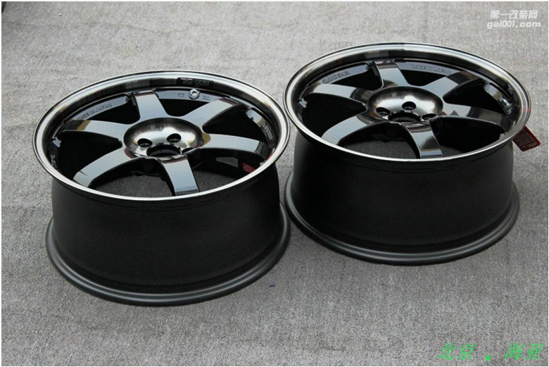 海亞：RAYS TE37SL 5X100 18X8.5 18X9.5 ET45 PW黑色銀標 86/BRZ 現(xiàn)貨供應