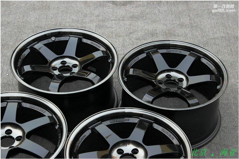海亞：RAYS TE37SL 5X100 18X8.5 18X9.5 ET45 PW黑色銀標 86/BRZ 現(xiàn)貨供應