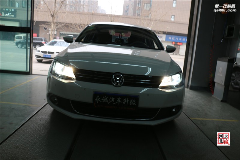 石家莊速騰改燈，Q5透鏡+歐司朗4300K氙氣燈+歐司朗安定【永誠汽車】