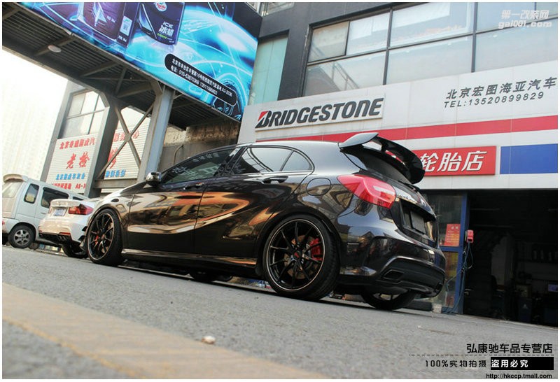 海亞：奔馳A45 AMG 改裝 RAYS G25 19寸鍛造輪轂