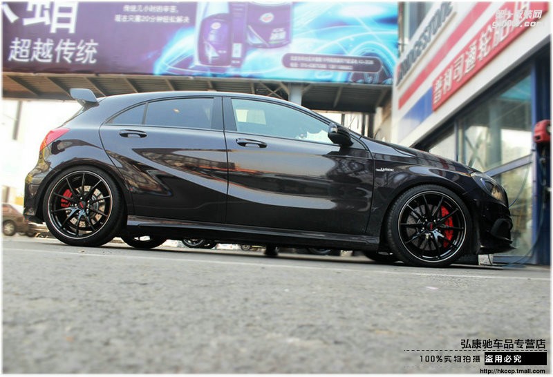 海亞：奔馳A45 AMG 改裝 RAYS G25 19寸鍛造輪轂