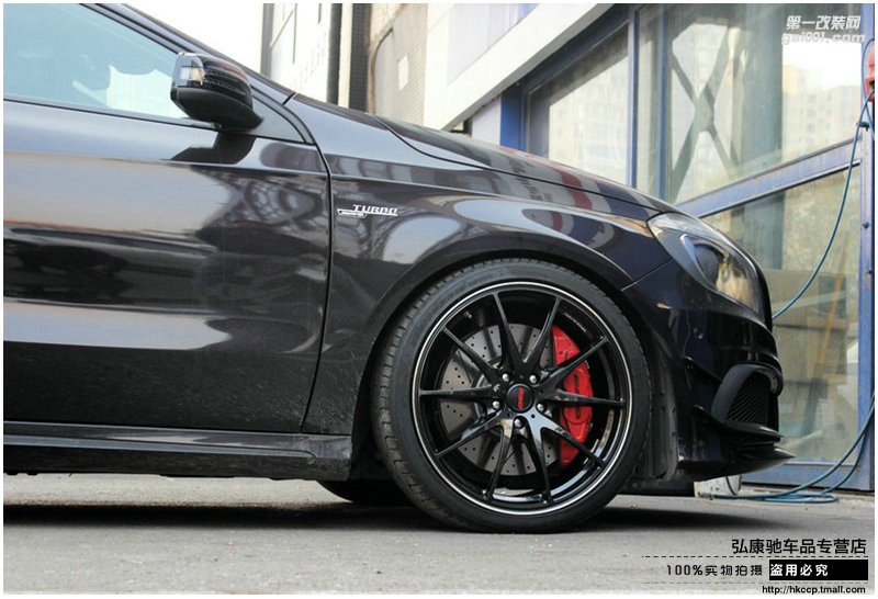海亞：奔馳A45 AMG 改裝 RAYS G25 19寸鍛造輪轂