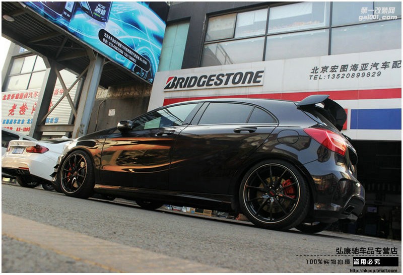 海亞：奔馳A45 AMG 改裝 RAYS G25 19寸鍛造輪轂