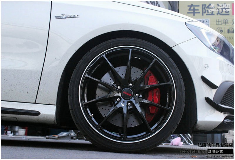 海亞：奔馳A45 AMG 改裝 RAYS G25 19寸鍛造輪轂