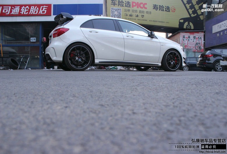 海亞：奔馳A45 AMG 改裝 RAYS G25 19寸鍛造輪轂