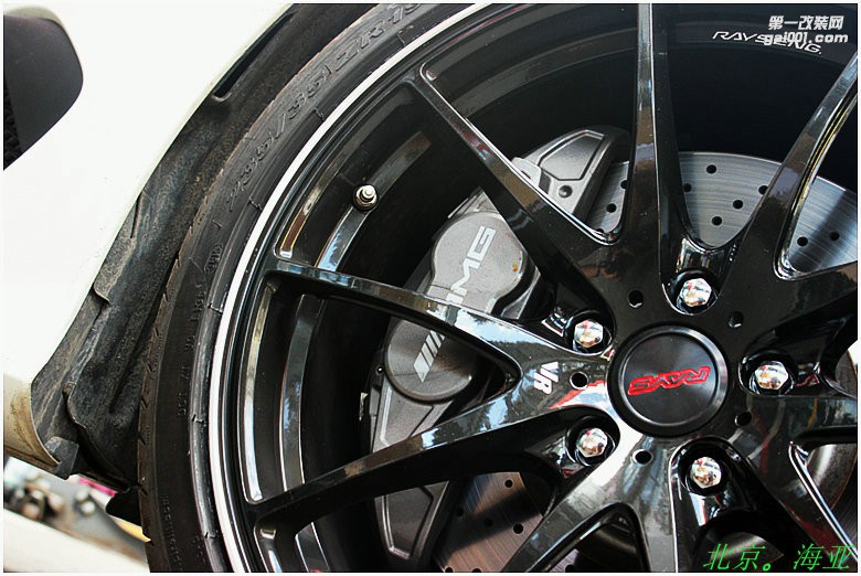 海亚：奔驰CLA45 改装 RAYS G25 19寸黑色锻造轮毂 日本RAYS G25正品