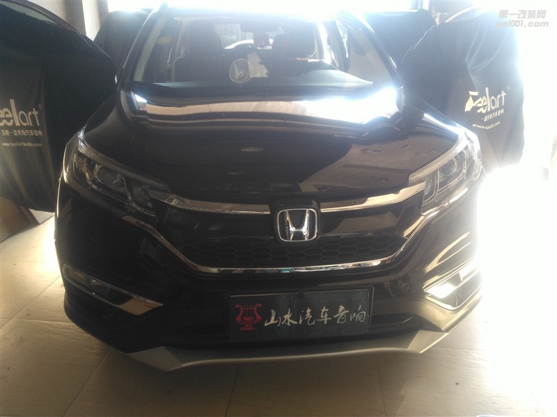 本田CRV汽車音響隔音 體驗美妙好音樂 泉州山水汽車音響 泉州汽車音響