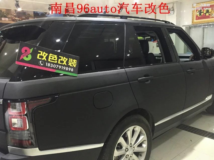 南昌96Auto 路虎改進(jìn)口碳黑改色貼紙 更霸氣了